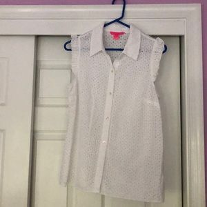 Lilly Pulitzer White Tank Blouse